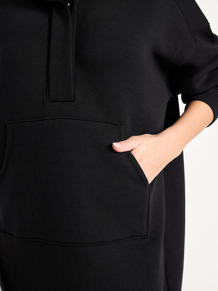 Bounce Fleece Oversized Snap-Front Tunic