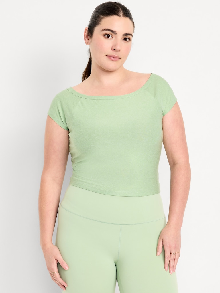 CloudMotion Ballet Twist-Back Top