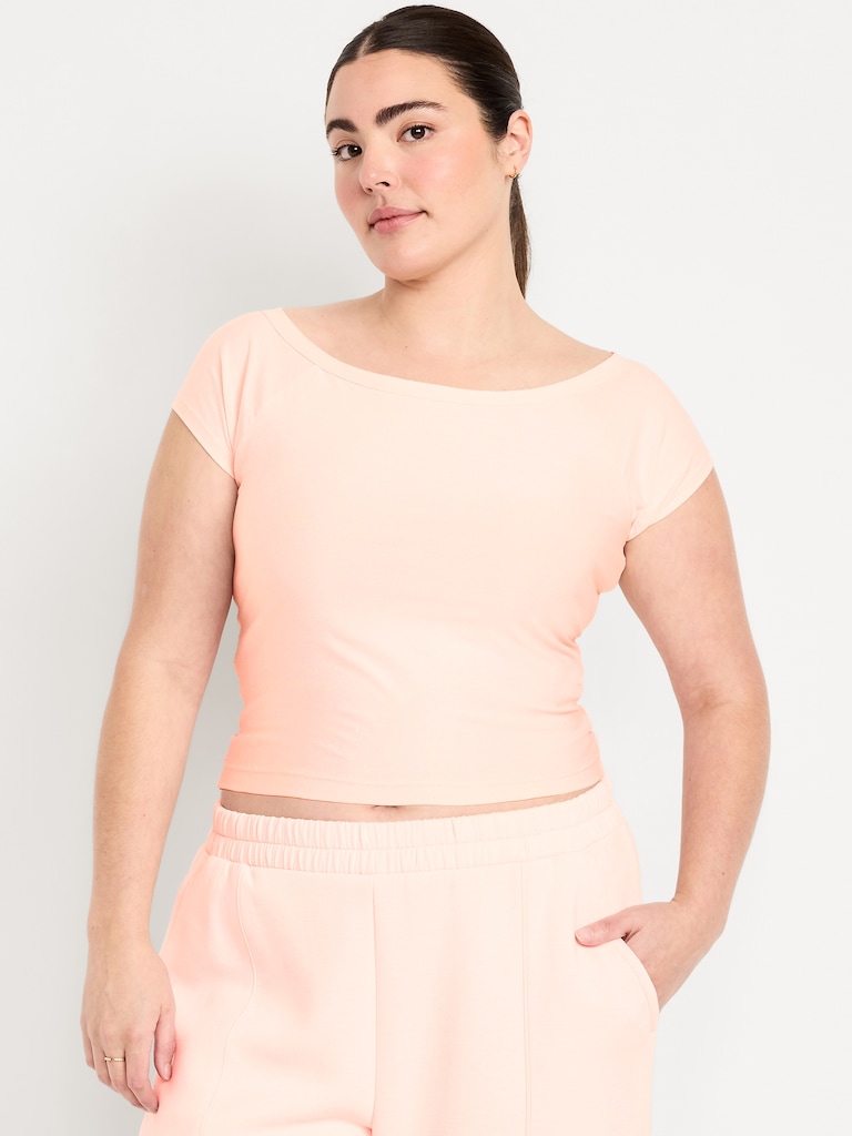CloudMotion Ballet Twist-Back Top