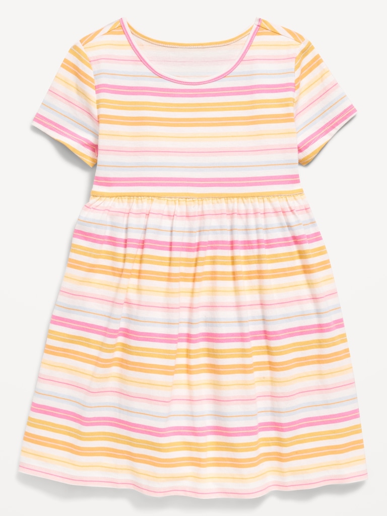 Printed Short-Sleeve Dress for Toddler Girls