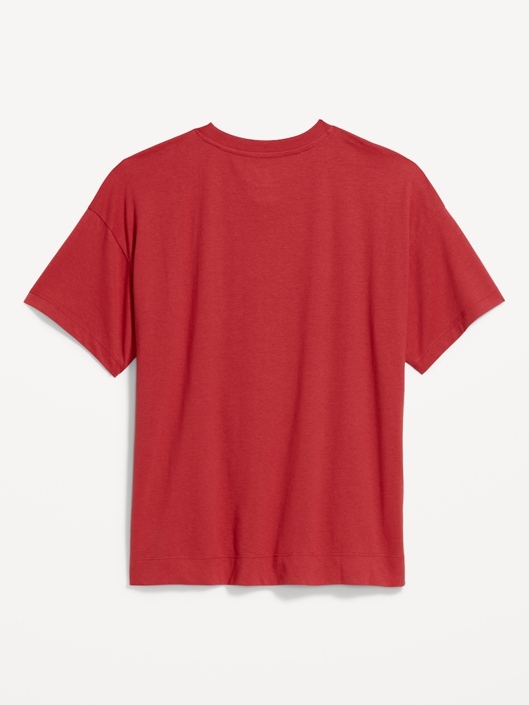 College Crew-Neck T-Shirt for Women