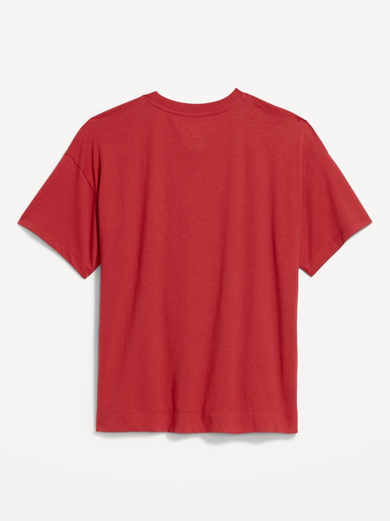 College Crew-Neck T-Shirt for Women