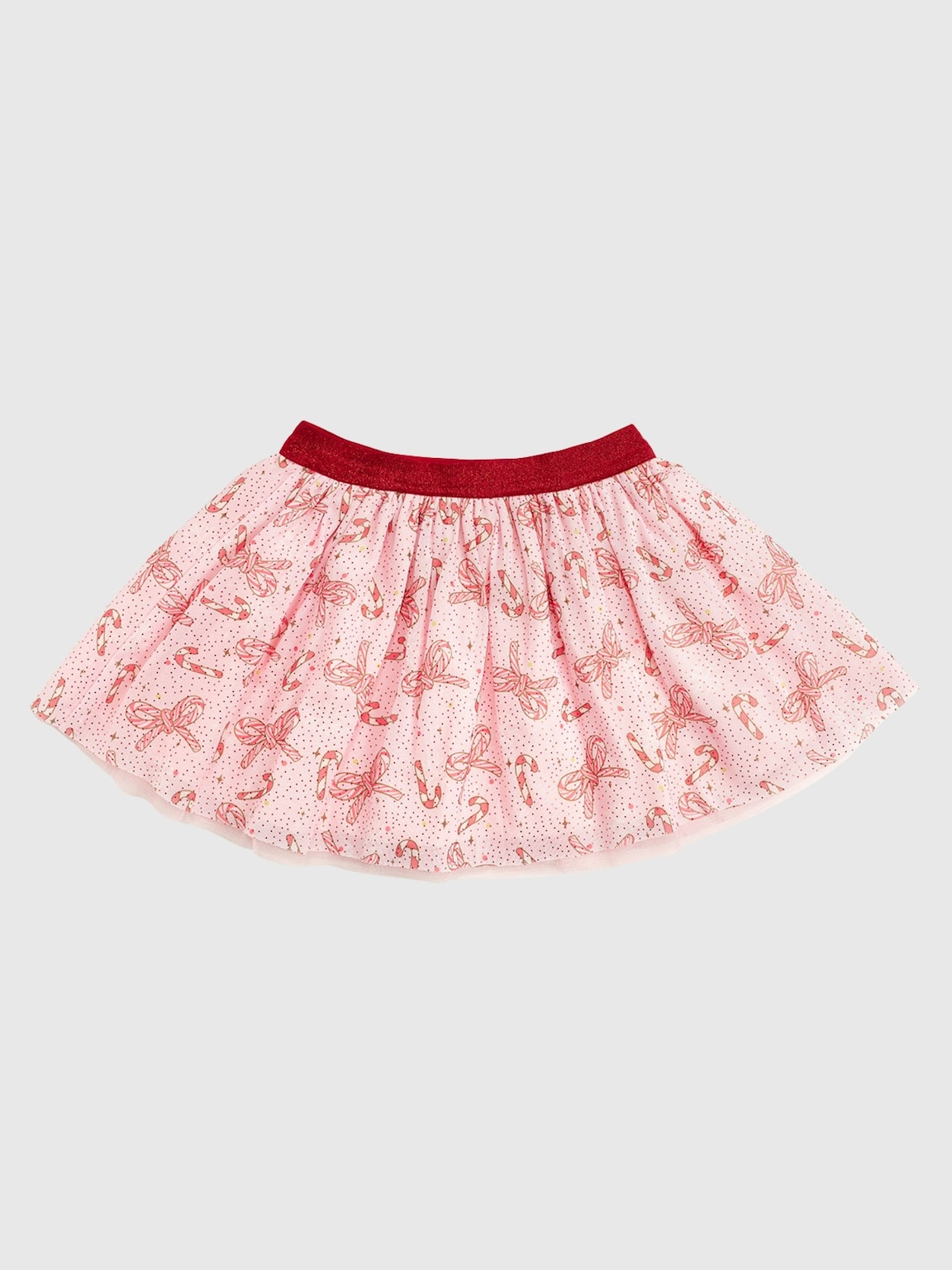 Sweet Wink Candy Cane Bow Printed Christmas Tutu
