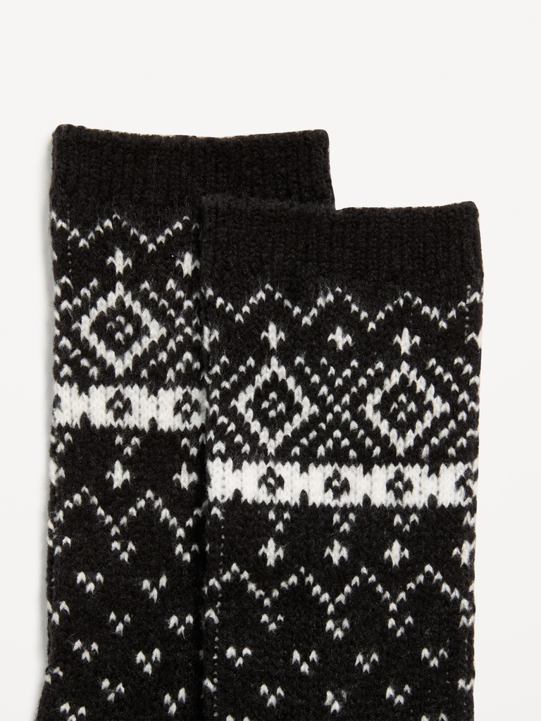 Fair Isle Crew Socks for Women