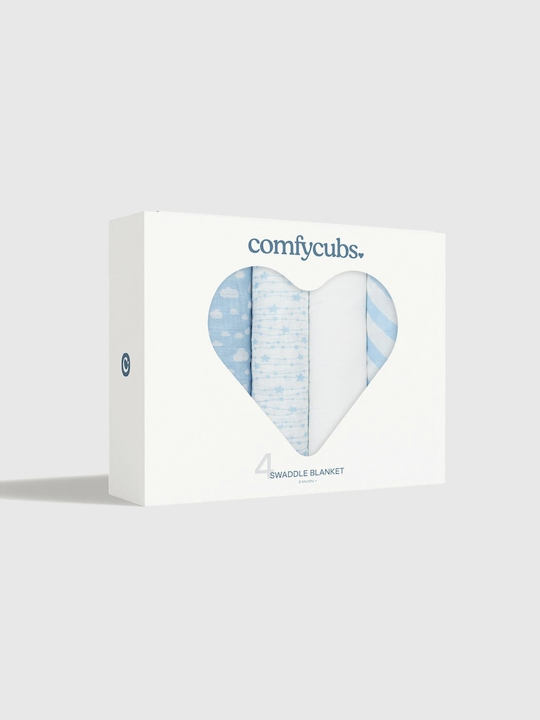 Comfy Cubs Muslin Swaddle Blankets