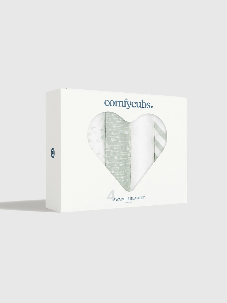Comfy Cubs Muslin Swaddle Blankets