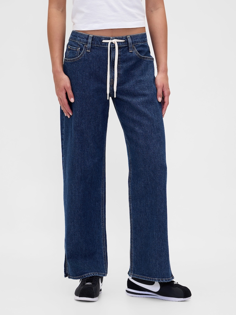 Low Rise Drawcord '90s Loose Jeans