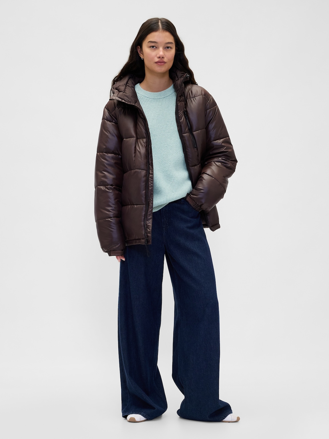 CashSoft Shaker-Stitch Boyfriend Sweater