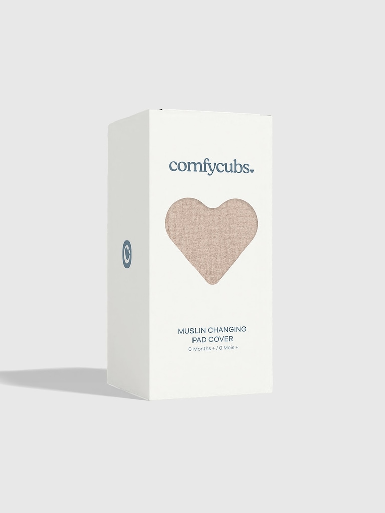 Comfy Cubs Muslin Fitted Changing Pad Cover