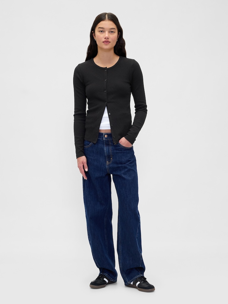 Pointelle Cardigan
