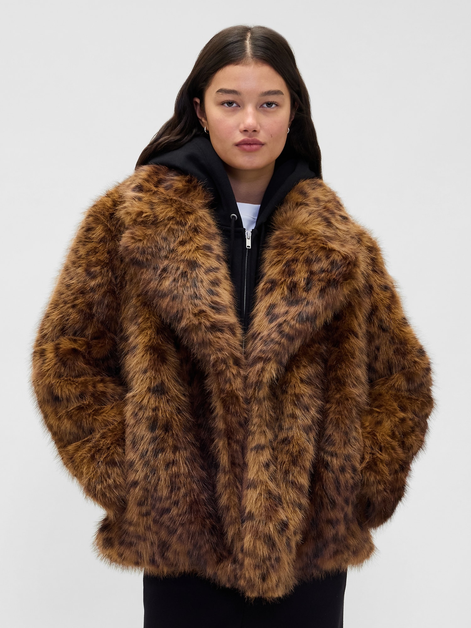 Leopard Faux Fur Coat | Gap