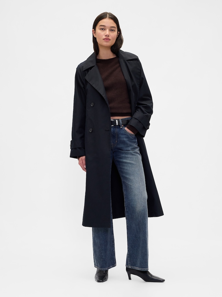 Mid Rise Relaxed Flare Jeans