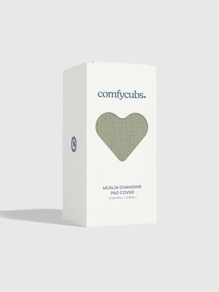 Comfy Cubs Muslin Fitted Changing Pad Cover