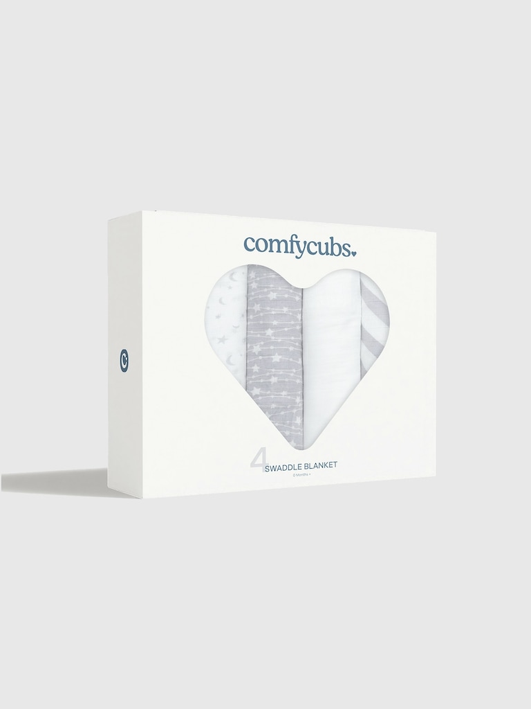 Comfy Cubs Muslin Swaddle Blankets