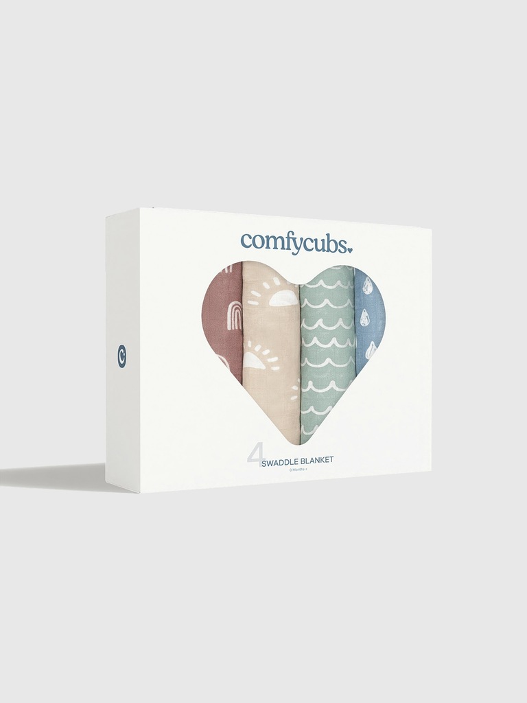 Comfy Cubs Muslin Swaddle Blanket
