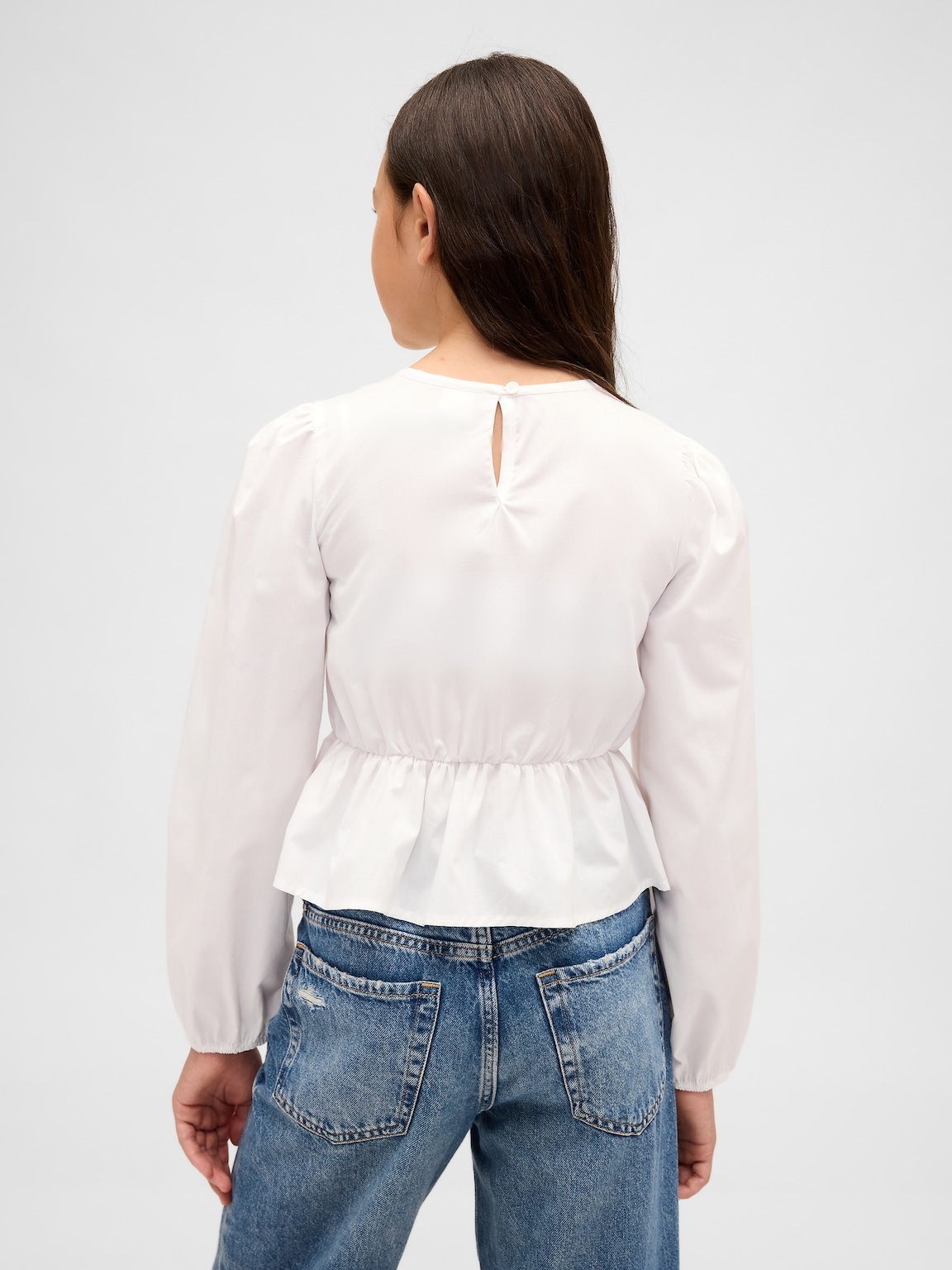 Kids Smocked Peplum Top