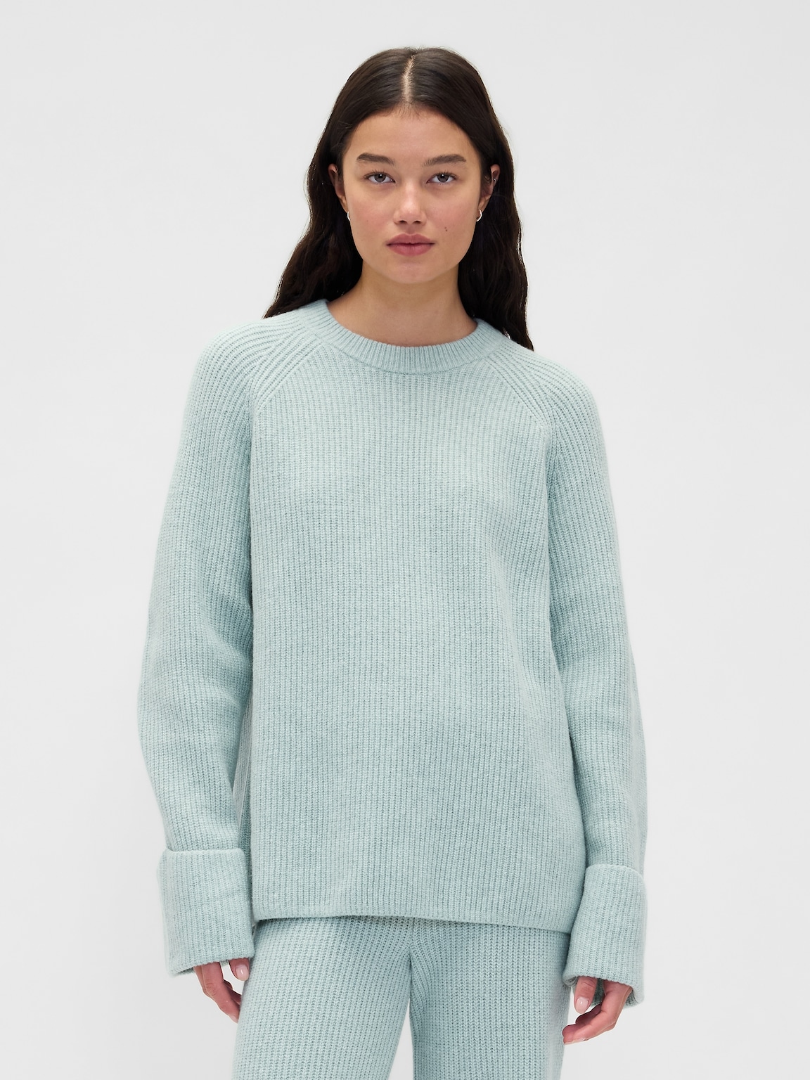 CashSoft Shaker-Stitch Boyfriend Sweater