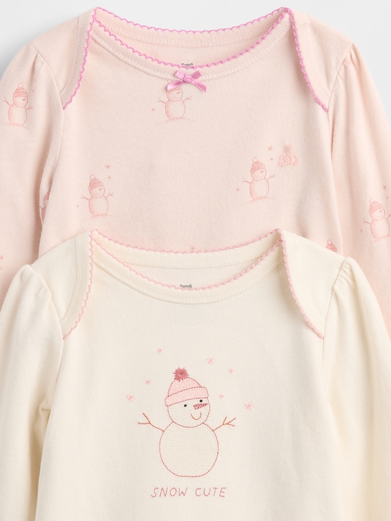 Baby Organic Cotton Bodysuit Outfit Set (3-Pack)