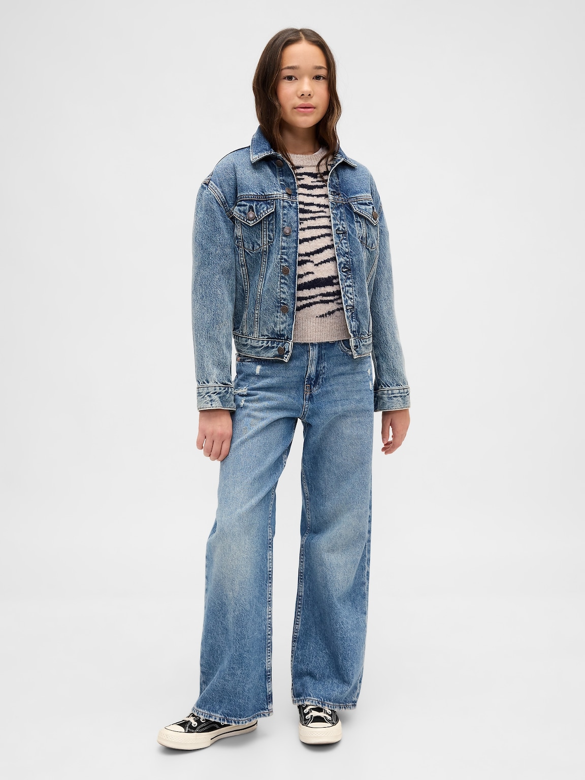 Kids Relaxed Crewneck Sweater