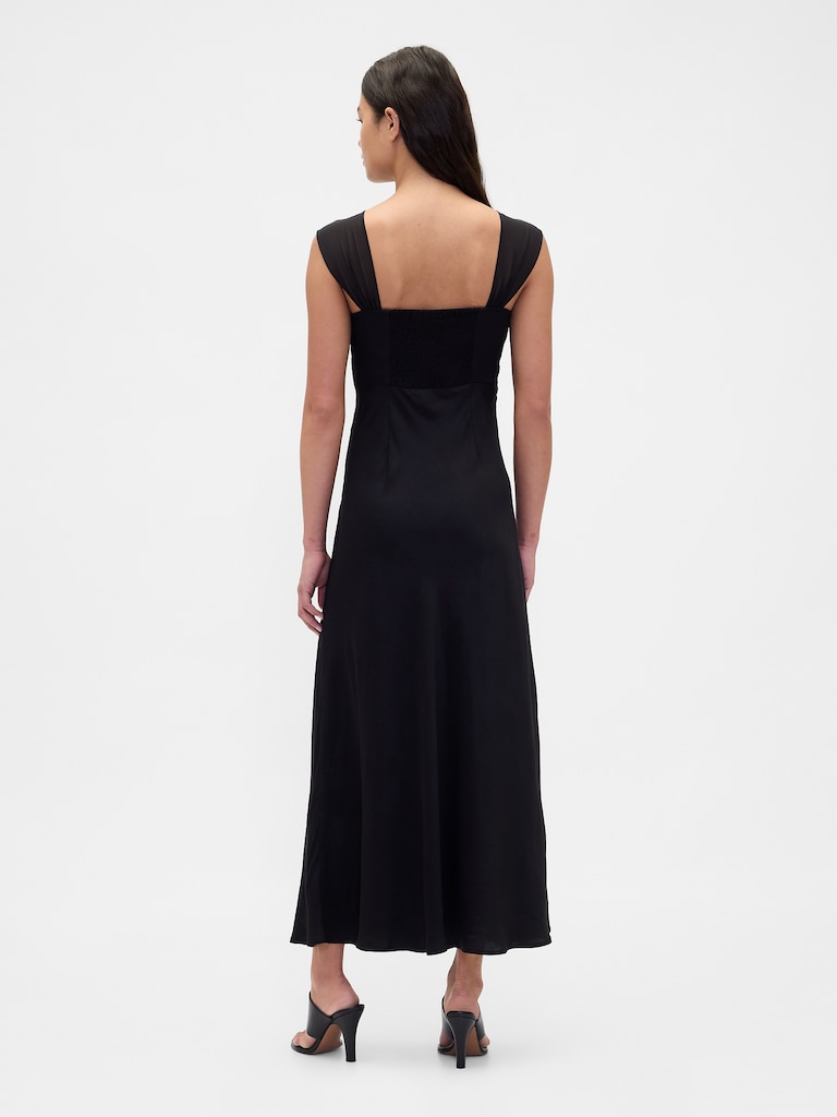 Mixed Media Maxi Dress