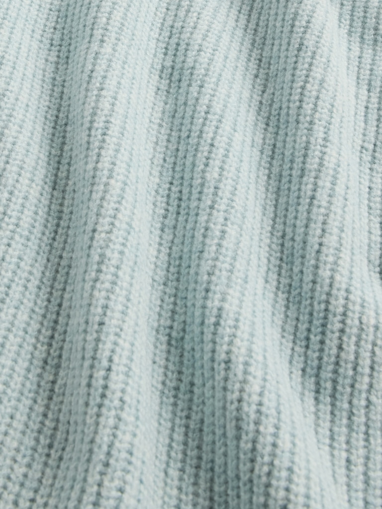 CashSoft Shaker-Stitch Boyfriend Sweater