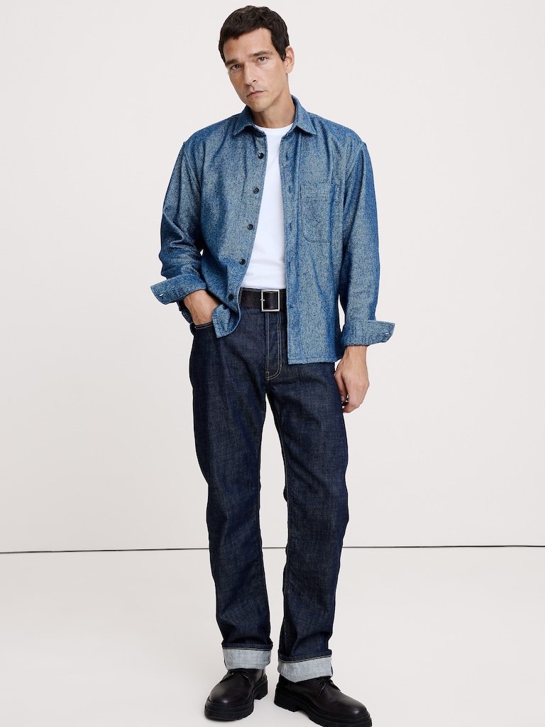 Relaxed-Fit Flannel Overshirt