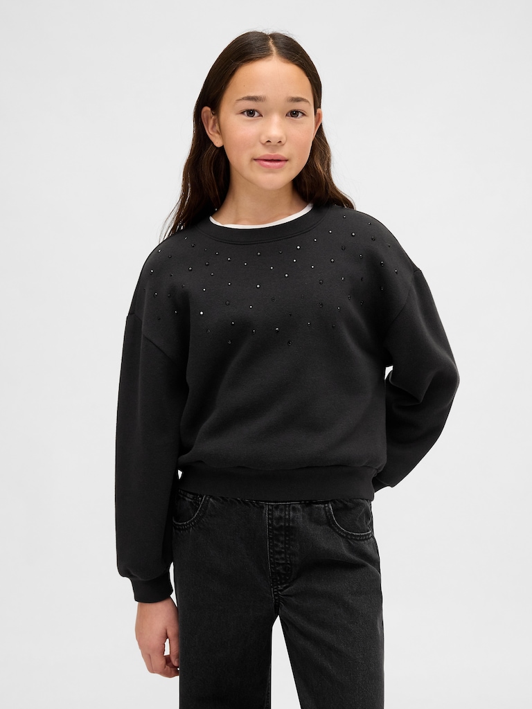 Kids Embellished Dolman Sweatshirt
