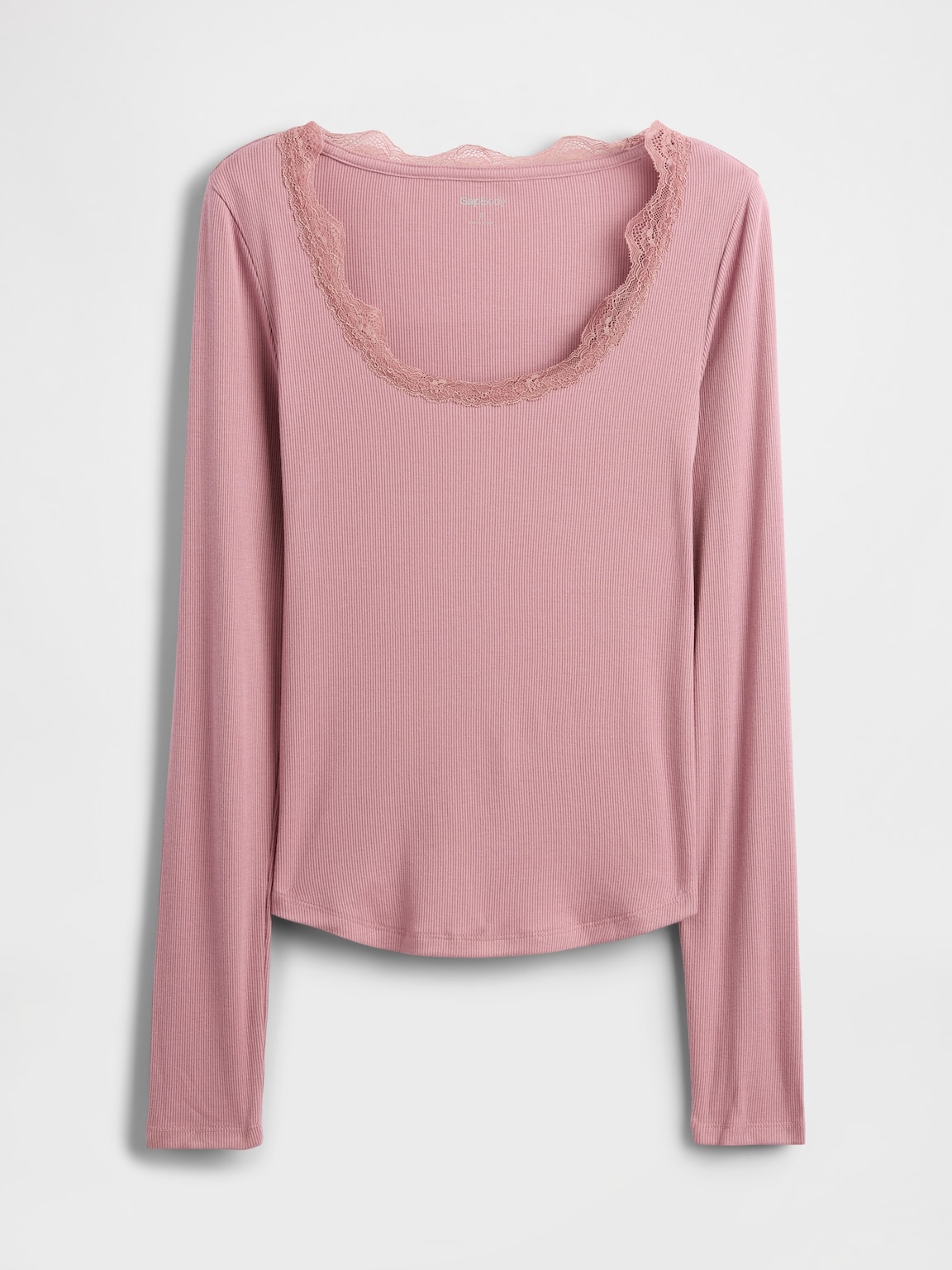 Mini Rib Lace-Trim PJ Top