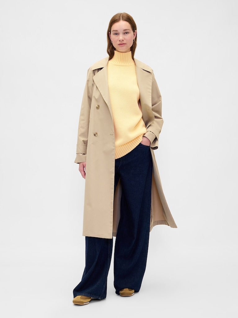 100% Cotton Oversized Mockneck Sweater