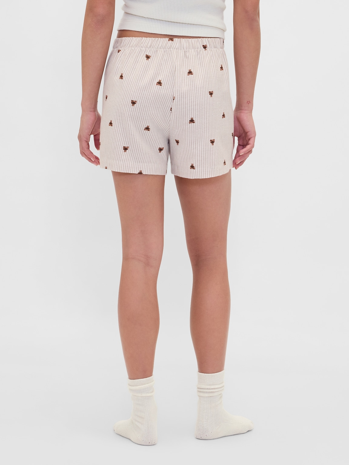 Logo Flannel Boxer Shorts