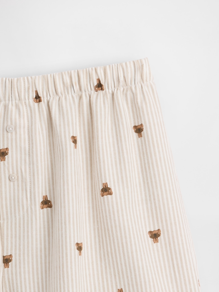 Logo Flannel Boxer Shorts