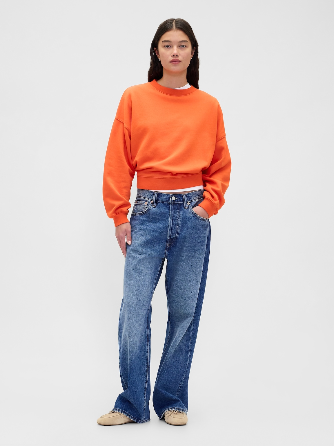 VintageSoft Wedge Crewneck Sweatshirt
