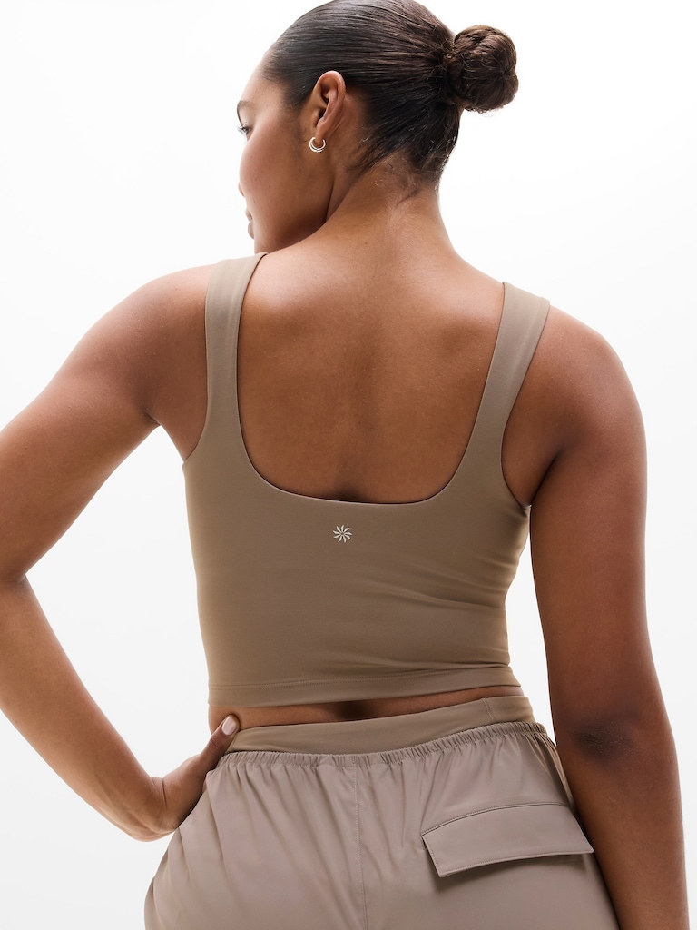 Transcend Square Neck Crop Sports Bra A-C