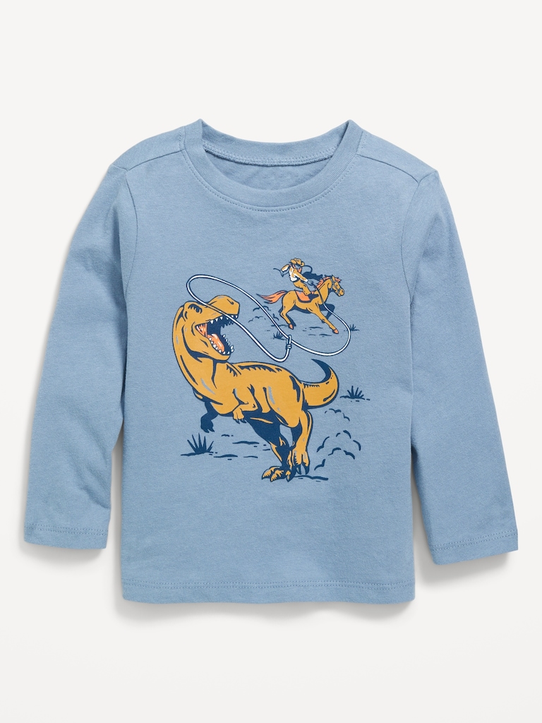 Long-Sleeve Unisex Graphic T-Shirt for Toddler