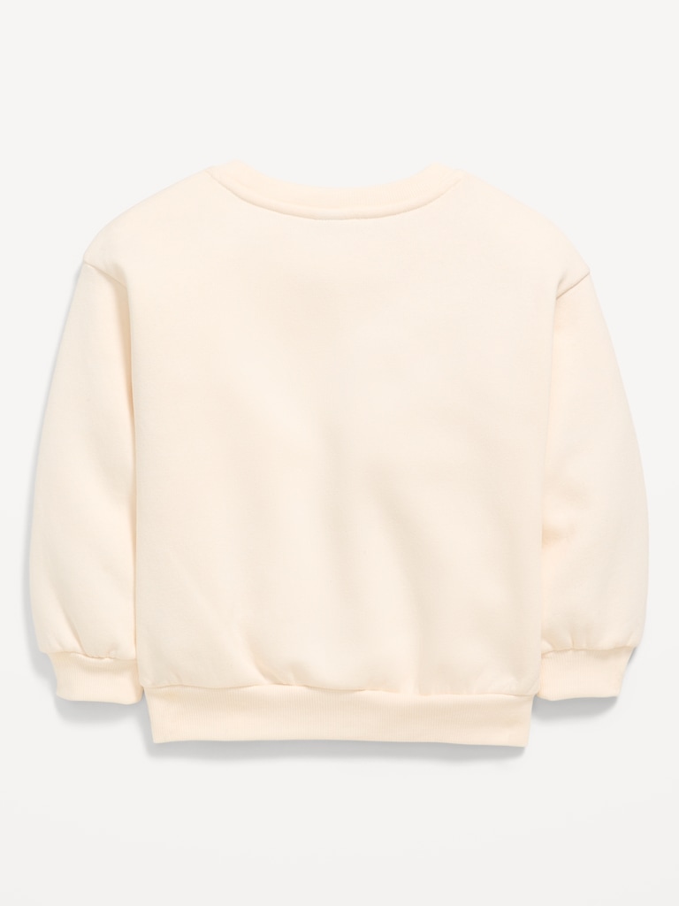 Crew-Neck Graphic Sweatshirt for Toddler Girls
