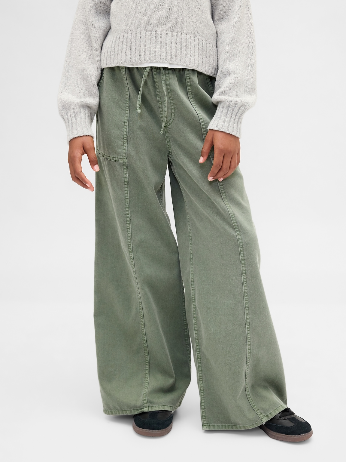 Kids Twill Baggy Pants