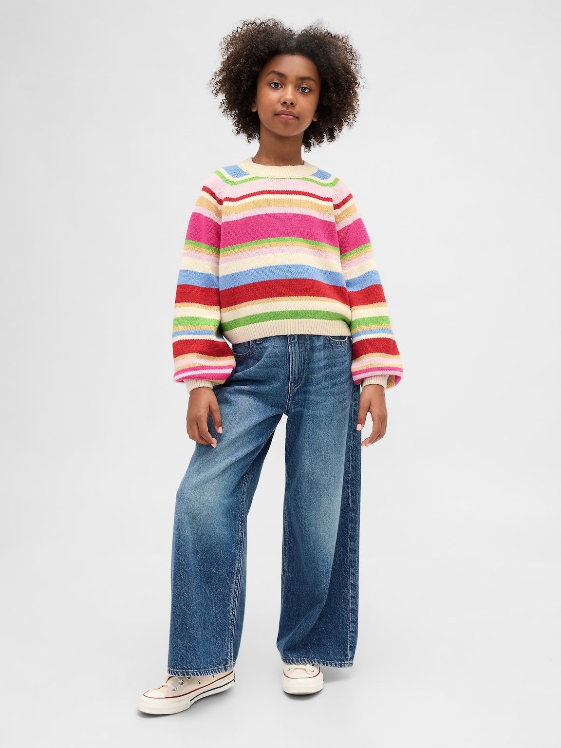 Kids Relaxed Crewneck Sweater