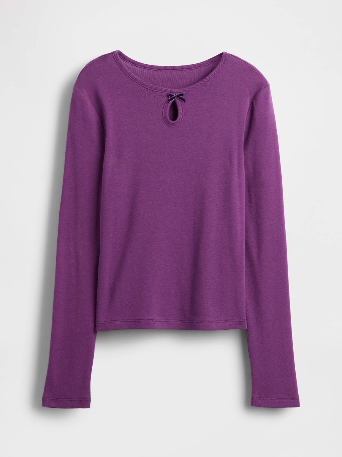 Kids Keyhole Bow Fitted T-Shirt