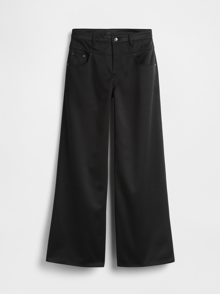 GapStudio Low Rise Satin Baggy Pants