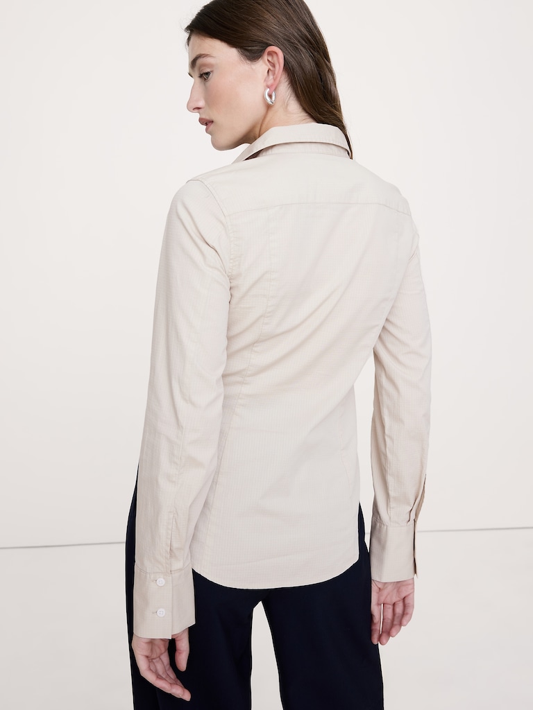 Stretch-Cotton Hourglass Shirt