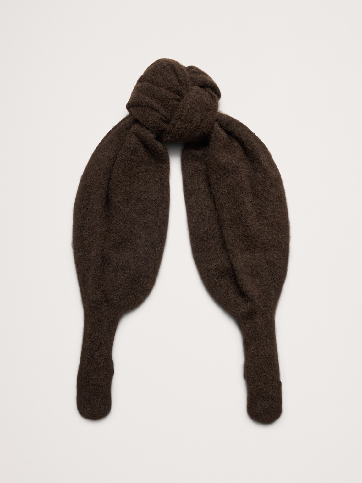 Fuzzy Alpaca-Blend Mitten-Scarf