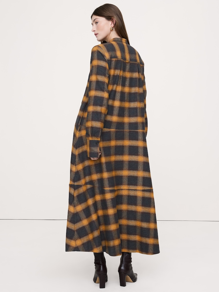 Cotton Trapeze Shirtdress