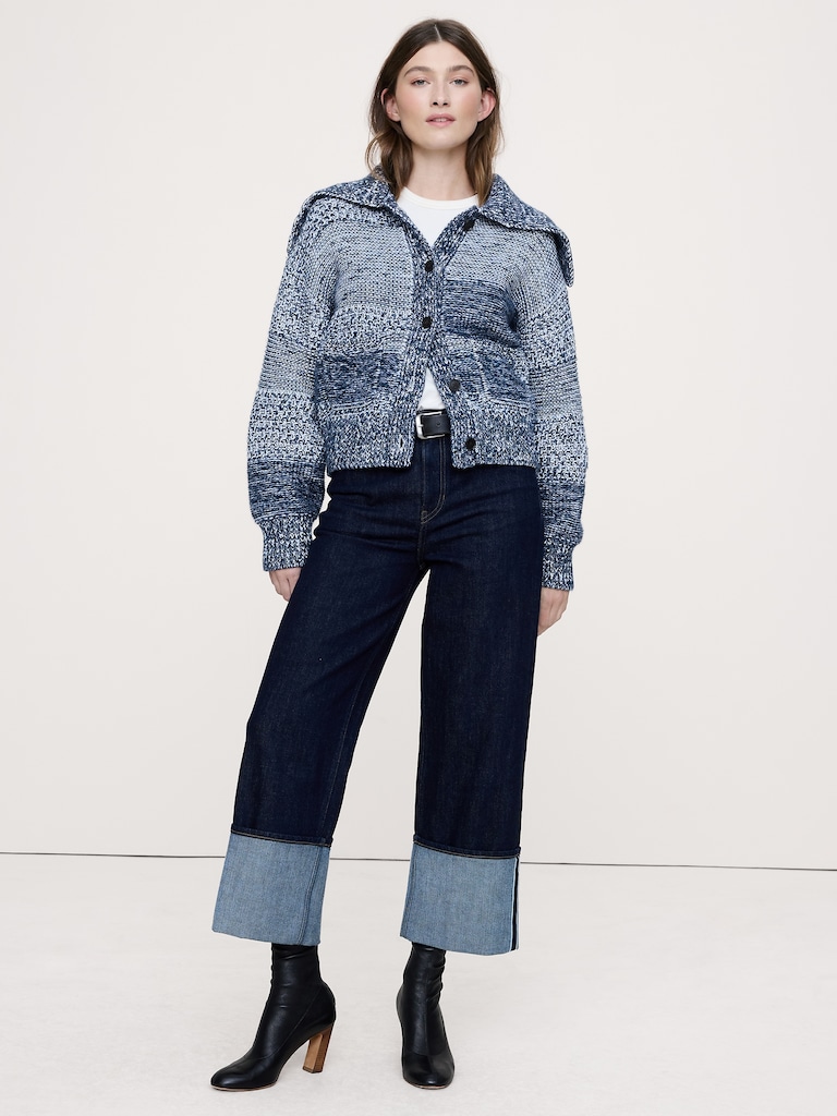 Spacedye Cotton-Wool Cardigan