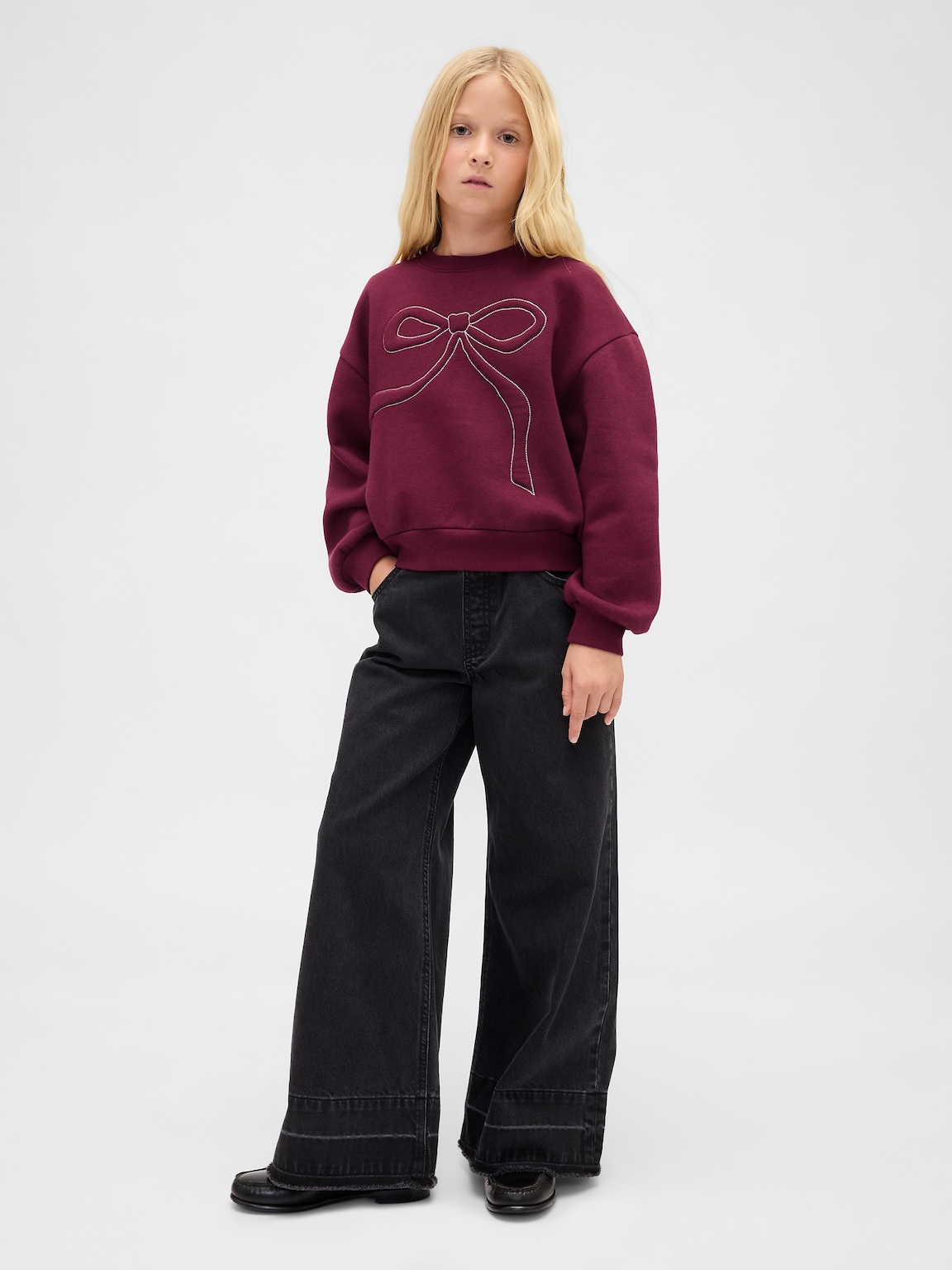 Kids Embellished Dolman Sweatshirt