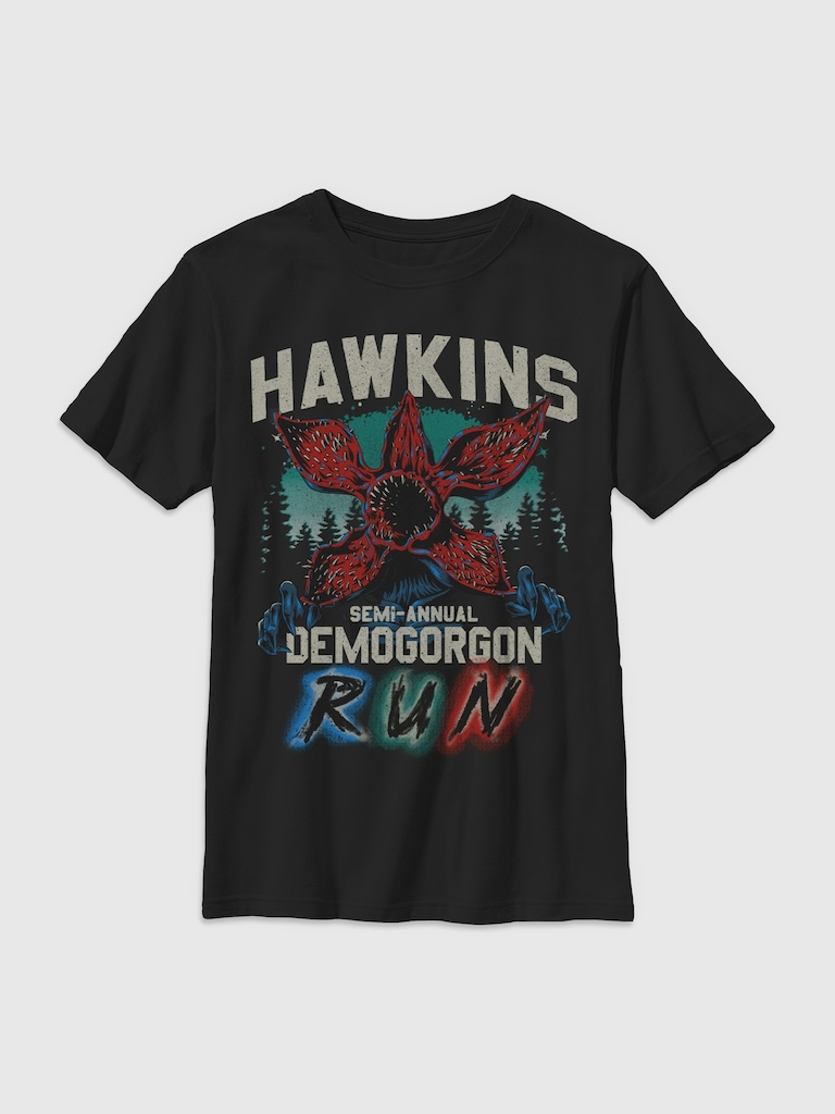 Stranger Things Hawkins Runner Graphic T-Shirt for Kids