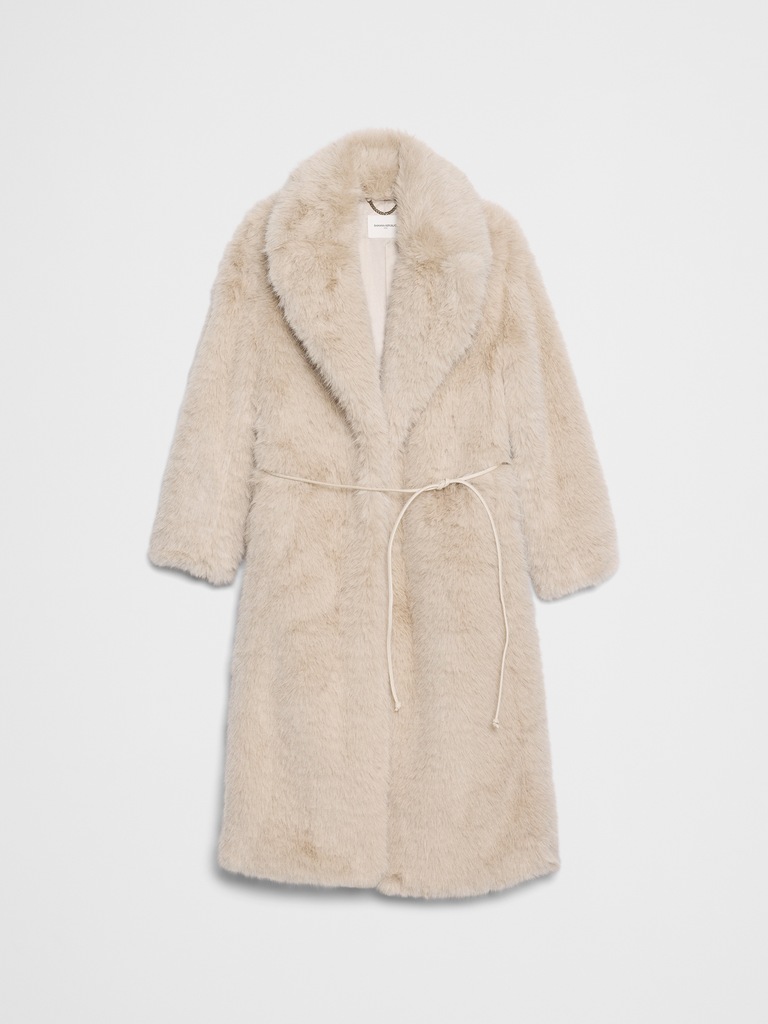 Faux Fur Long Coat