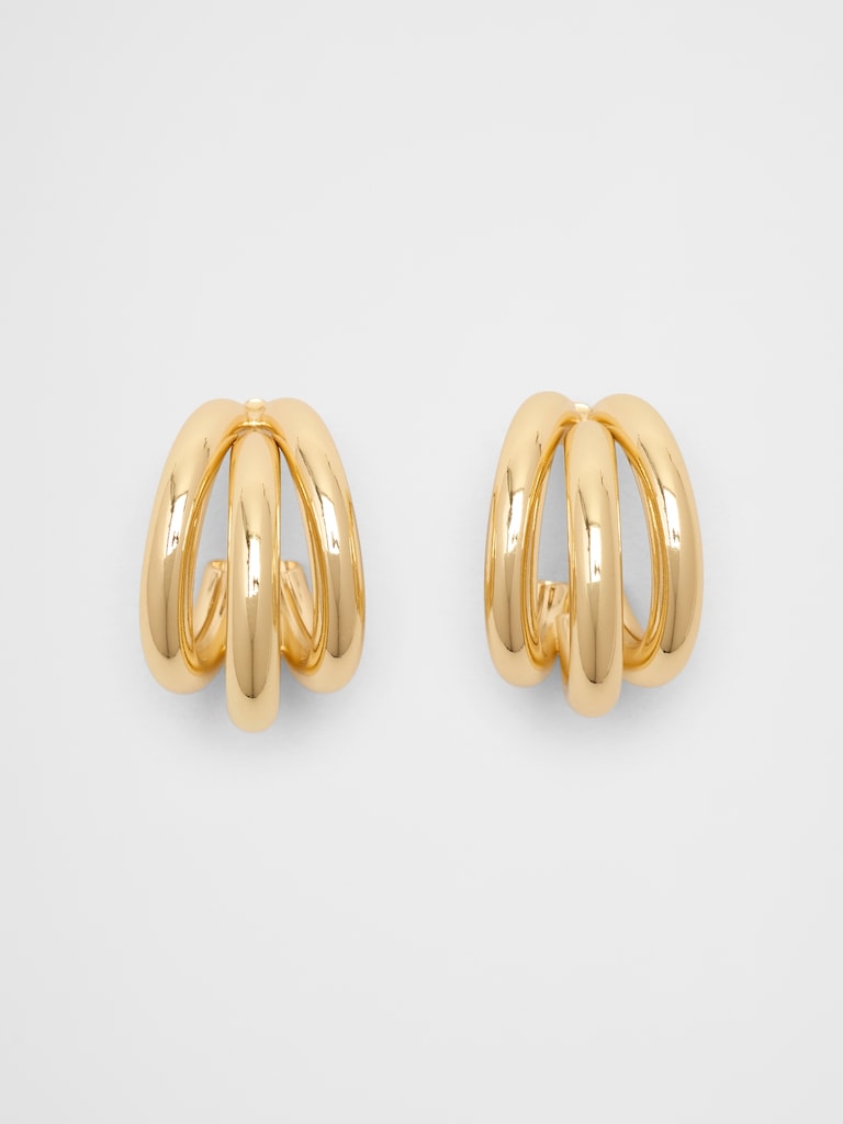Triple Hoop Earrings