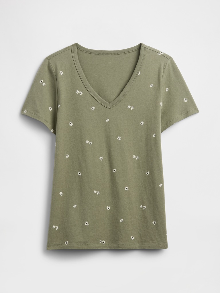 Favorite Print V-Neck T-Shirt