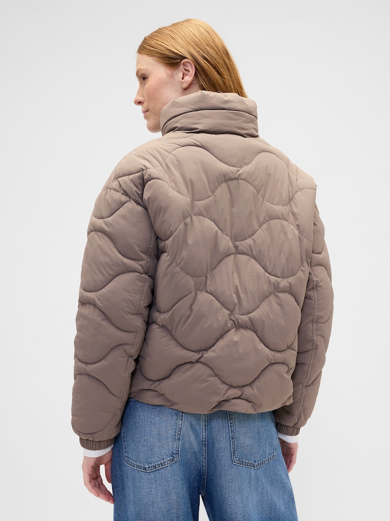 Relaxed Quilted Nylon Jacket