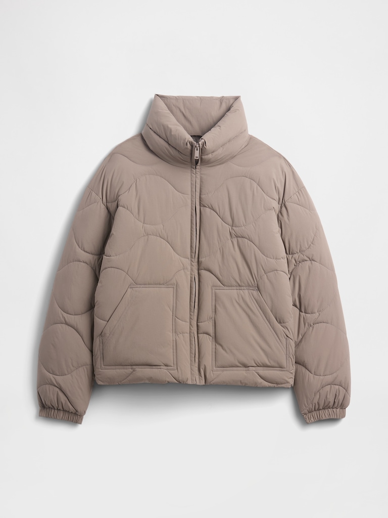 Relaxed Quilted Nylon Jacket